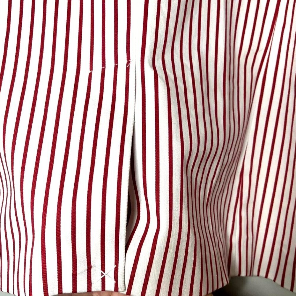Chadwicks of Boston Women's Blazer 18 Cotton Red Stripe Christmas Office Party - Picture 3 of 11